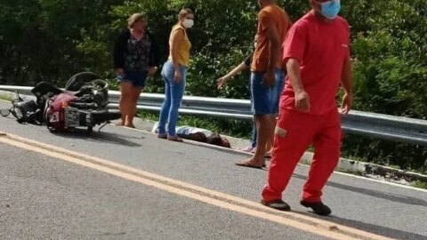 Jovem morre após grave acidente de moto na BR-361, entre Olho D’água e Piancó