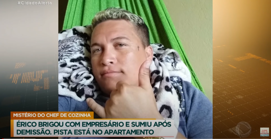 Cidade Alerta, da Rede Record, destaca desaparecimento de jovem catingueirense após discutir com o chefe; VEJA O VÍDEO