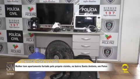 Jovem furta objetos do apartamento da vizinha e faz stories no Instagram, em Patos