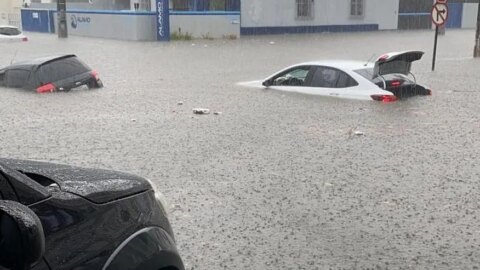João Pessoa teve mais de 280 mm de chuva em 72 horas e previsão é de mais precipitações nesta segunda-feira