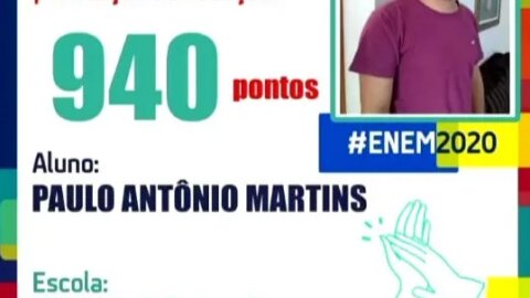 Jovem da cidade de Catingueira consegue 940 pontos na redação do ENEM