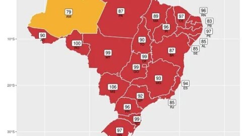 Fiocruz recomenda lockdown de 14 dias na Paraíba e estados com zona de alerta crítico