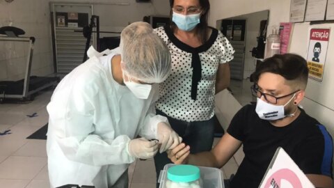 Secretaria de saúde de Catingueira realiza mutirão de testagem para a covid-19 em trabalhadores do comércio