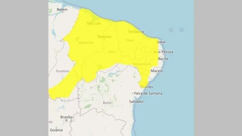 Inmet emite alerta de perigo potencial por chuvas intensas para Patos e várias cidades do Sertão