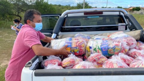 Prefeitura de Catingueira distribui 250 cestas básicas para famílias em vulnerabilidade social