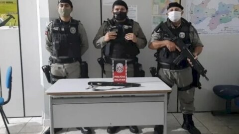 Após denúncia de violência doméstica, Polícia apreende arma de fogo em Piancó