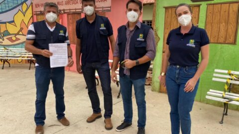 Vigilância Sanitária realiza ações para prevenir aglomerações e observância de decretos, em Catingueira