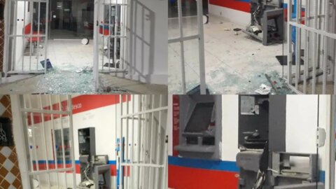Bandidos ‘tocam o terror’ e explodem pela 4ª vez agência bancária, no Sertão da PB