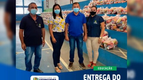 Prefeitura de Catingueira distribui 880 kits de merenda escolar para os alunos da rede municipal de ensino