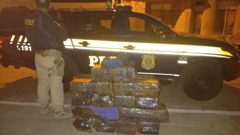 PRF apreende quase 300 kg de maconha sendo transportada em van em Pombal