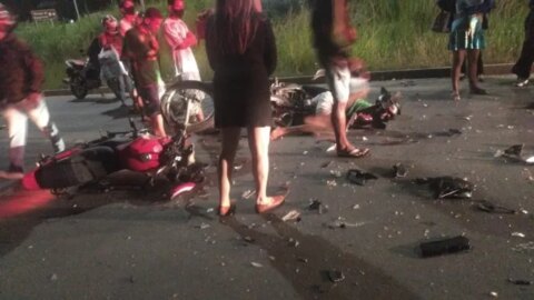 Duas pessoas morrem em grave acidente envolvendo motos na Paraíba