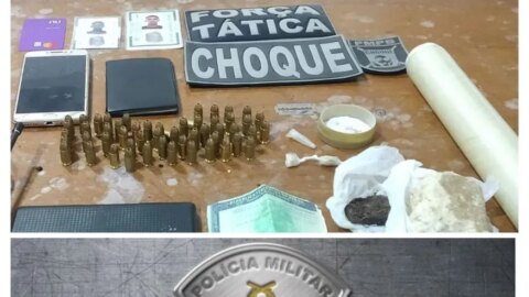 Polícia apreende munições e drogas em residência na cidade de Itaporanga