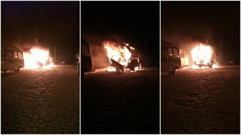 Incêndio em ônibus escolar de Santa Terezinha pode ter sido criminoso, diz secretário