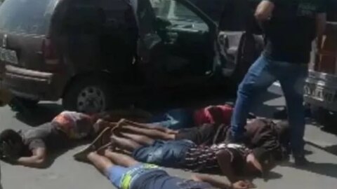 Grupo suspeito de vários assaltos é preso, em Coremas; veja o vídeo