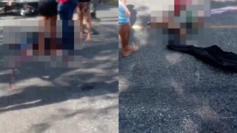 Batida violenta de moto contra caminhão deixa duas pessoas mortas, no Vale do Piancó