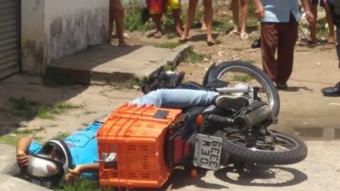 Motoboy é assassinado a tiros no momento em que fazia entrega, na Paraíba