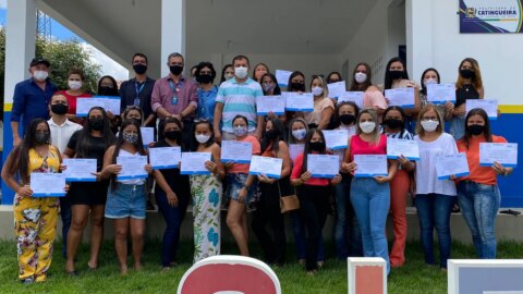 Prefeitura de Catingueira entrega certificados para concluintes de curso profissionalizante realizado em parceria com o SENAI