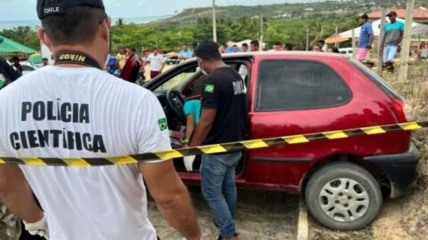 Segurança é morto com oito tiros na cabeça por passageiro dentro do próprio carro, na Paraíba