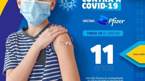 Secretaria de Saúde inicia vacinação de crianças com 11 anos na próxima terça (18), em Catingueira