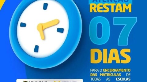 Matrículas da rede municipal de ensino se encerram quarta-feira (19), em Catingueira