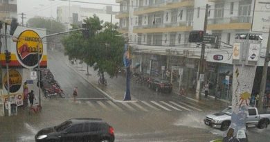 Inmet emite alerta de chuvas fortes e ventos de até 60km/h para Patos, Catingueira, Santa Terezinha e todos os municípios do Vale