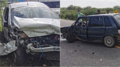Grave acidente é registrado no trecho da BR-230 que dá acesso a cidade de Quixaba