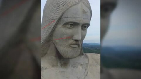 Rachaduras em monumento do Cristo Rei preocupam paróquia de Itaporanga