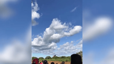 Aeronave colide com fios de energia elétrica durante Festival de Voo Livre em Maturéia