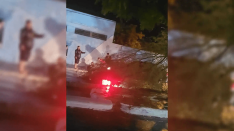 Motociclista é atingido por galho de árvore durante chuva na noite deste domingo (10), em Patos