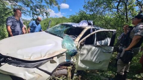 Médico Dr. Umberto Júnior sofre grave acidente na manhã desta sexta-feira (22) entre Cacimba de Areia e Patos