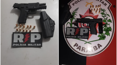 Homem suspeito de efetuar disparos de arma de fogo em Piancó é preso pela PM em Patos