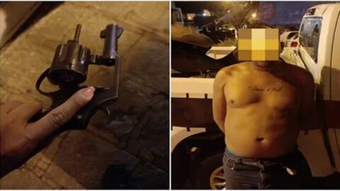 Homem é morto a tiros em Malta. Suspeito é preso em flagrante