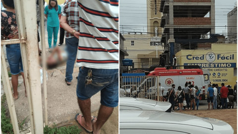 Acidente envolvendo viatura da Polícia Militar e motocicleta é registrado na manhã desta segunda-feira (06) no Centro de Patos