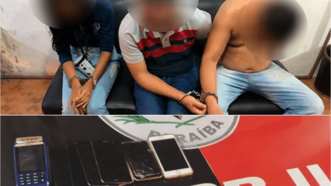 Polícia Militar prende três pessoas acusadas de furtar celulares no São João de Patos