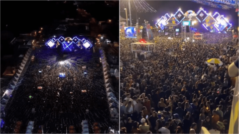 Cerca de 50 mil pessoas lotam o Terreiro do Forró na abertura do São João de Patos