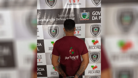 Jovem é preso em flagrante por tráfico de drogas na tarde desta quinta-feira (18), em Coremas