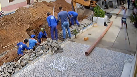 Morre operário soterrado durante obra de esgotamento sanitário no interior da PB