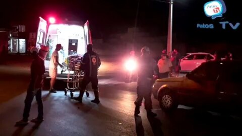 Carro atropela pedestre na noite desta quinta-feira, em Patos