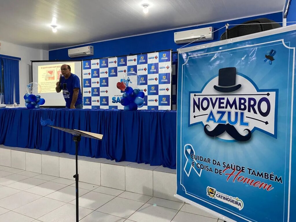 Prefeitura de Catingueira promove palestra e mutirão de exames e atendimentos durante abertura da campanha do Novembro Azul