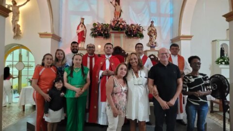 Família Barros leva encanto e tradição durante a 9ª noite de novena da festa de São Sebastião