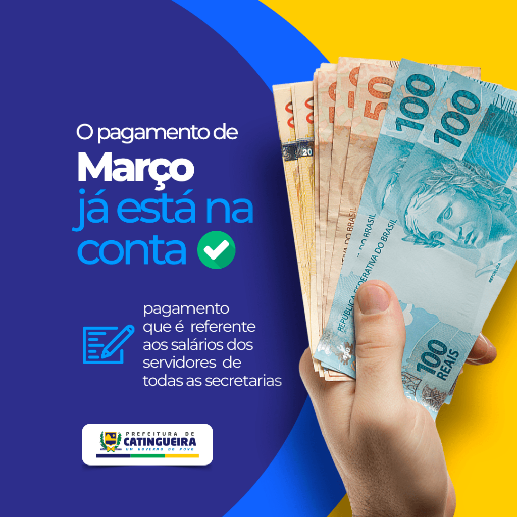 Prefeitura de Catingueira paga salários referente ao mês de março aos funcionários municipais