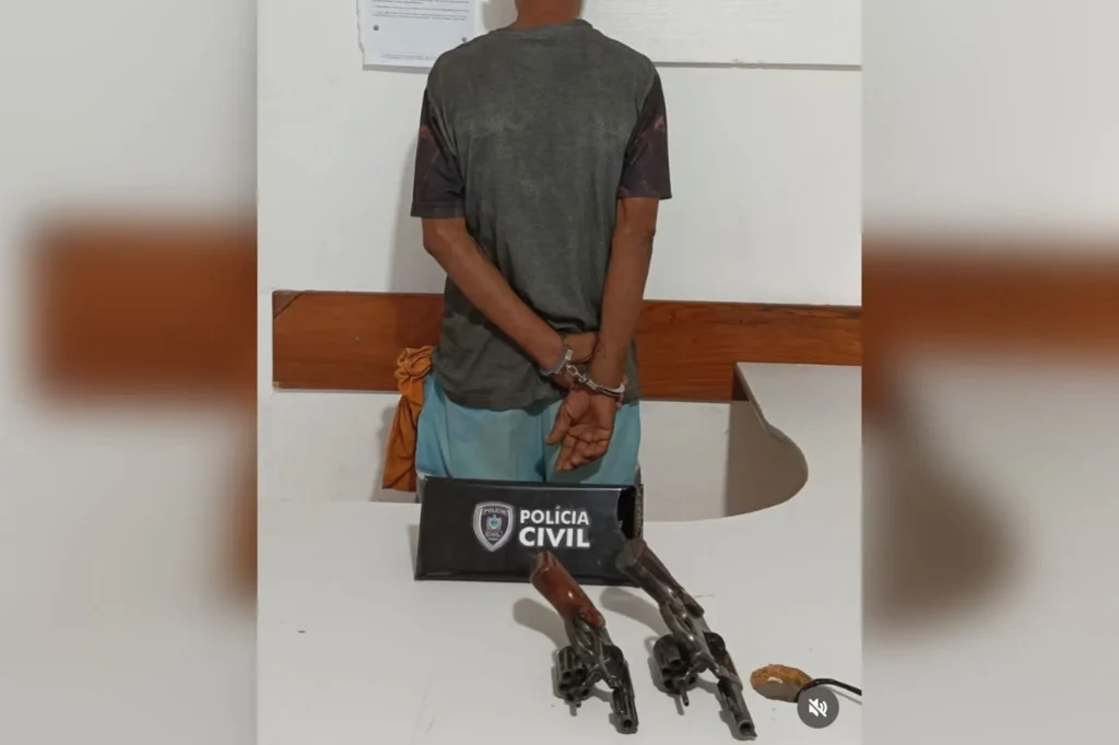 DHE prende homem e recupera duas armas e outros produtos furtados em casa, em Patos