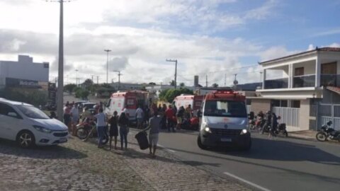 Cinco pessoas ficam feridas em colisão envolvendo duas motos em Piancó