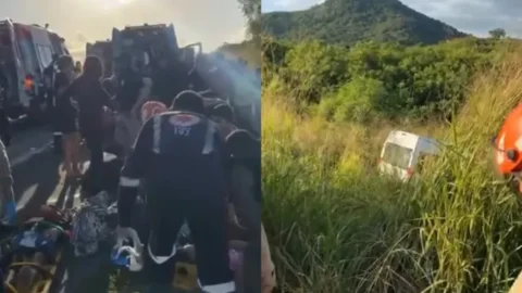 Van da Prefeitura de Conceição sofre acidente e deixa 6 pessoas em estado grave
