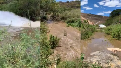 Abertura das comportas do Açude Cachoeira dos Cegos preocupa população de Catingueira