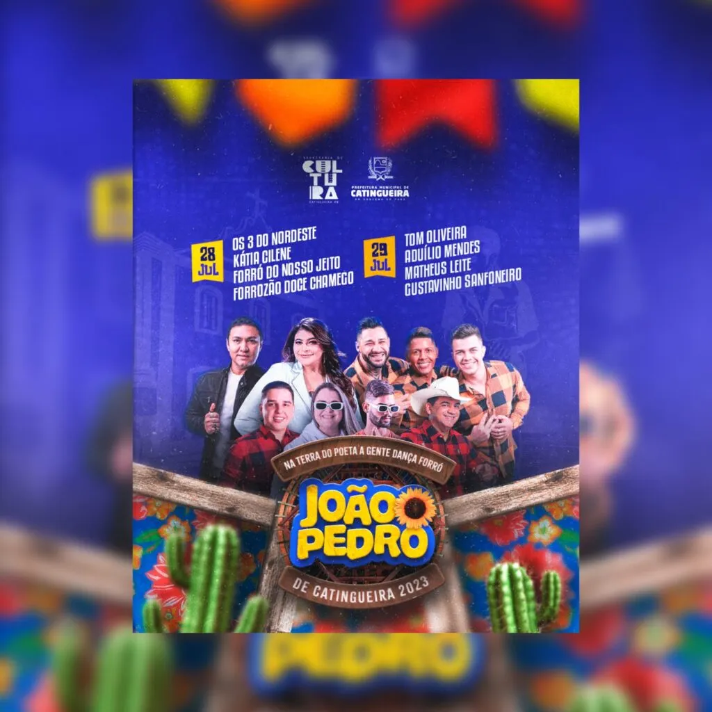 Prefeitura de Catingueira divulga programação oficial do João Pedro 2023