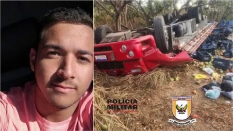 Caminhoneiro de 21 anos da cidade de Patos morre em grave acidente 