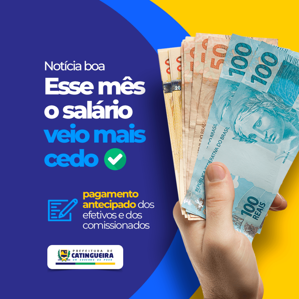 Prefeitura de Catingueira antecipa pagamento da folha salarial do mês de julho