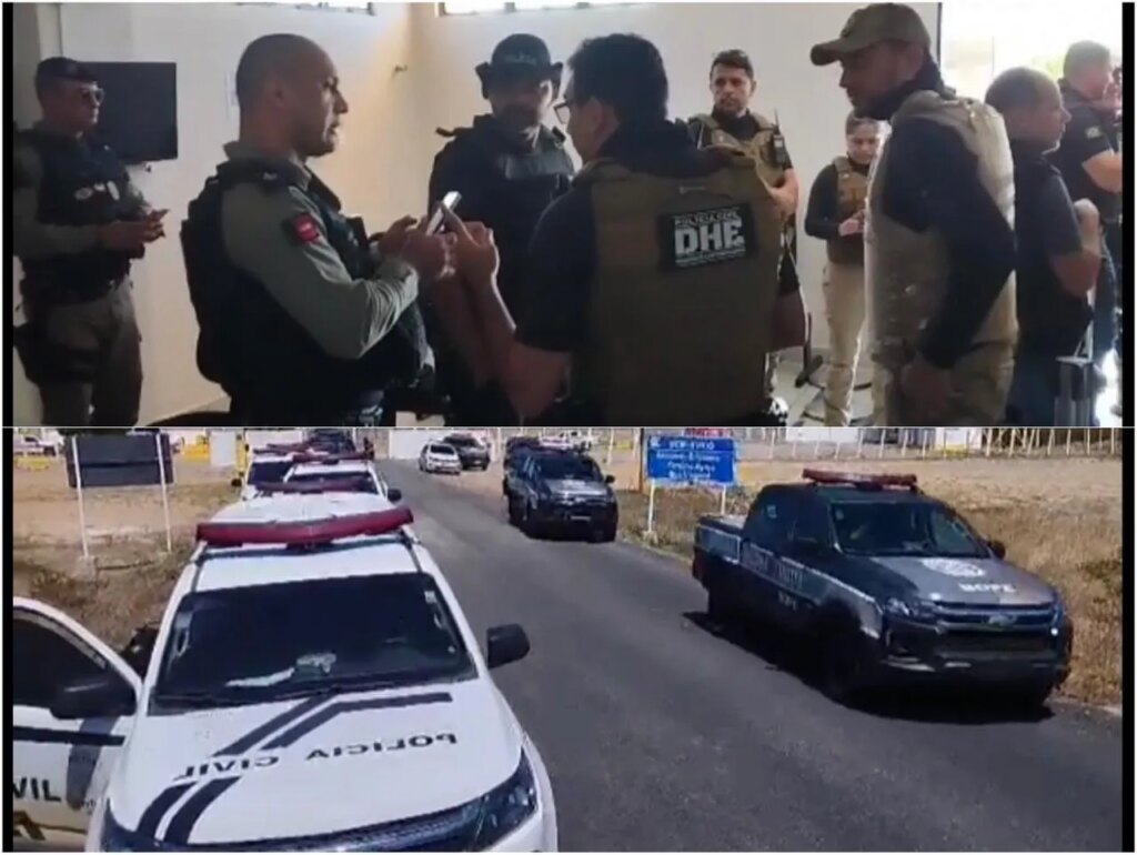Operação Policial é conduzida pelas Forças de Segurança, em Patos