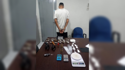 Policiais da DHE prendem suspeito de tráfico de drogas em Patos
